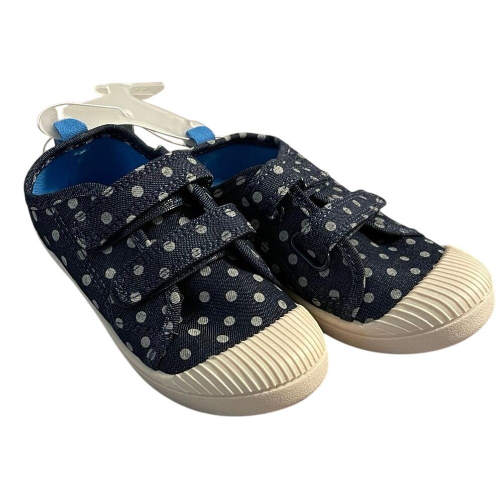 Cat & Jack Blue Polka Dot Sneakers
